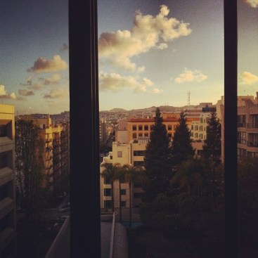 The view from our apartment.